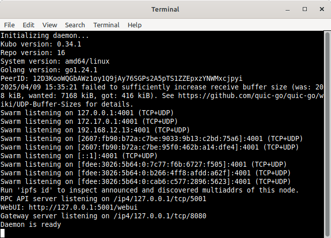 /posts/one-click-start-ipfs-daemon-linux-mint/ipfsDaemonRunning.png